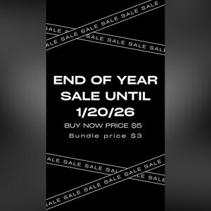 End of Year Sale - until 1/20/26